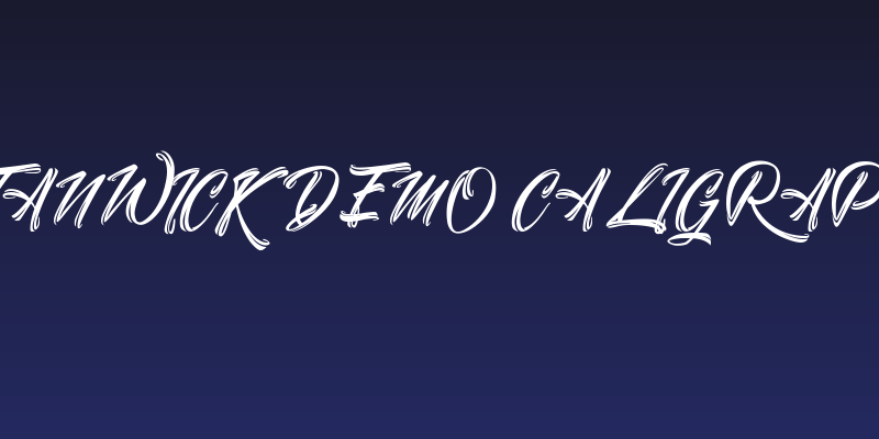 Stanwick Demo Caligraphy Social Header
