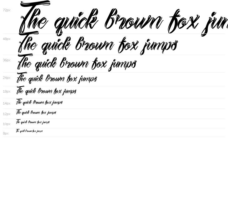 Stanwick Demo Caligraphy Waterfall