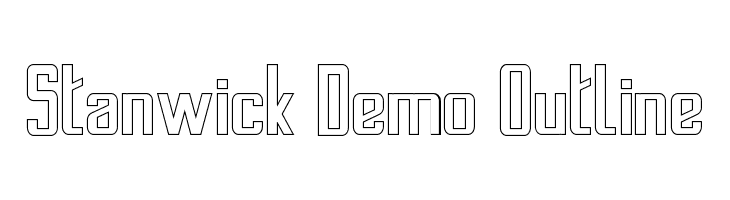 Stanwick Demo Outline  les polices de caractères gratuit tlcharger