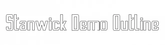 Stanwick Demo Outline  Fuentes Gratis Descargar