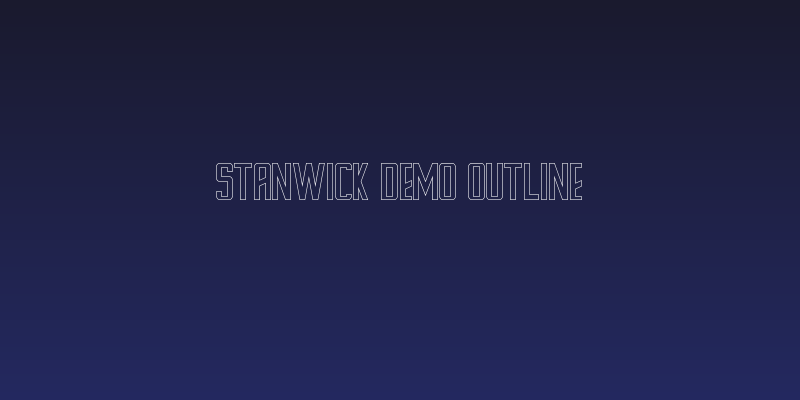 Stanwick Demo Outline Social Header
