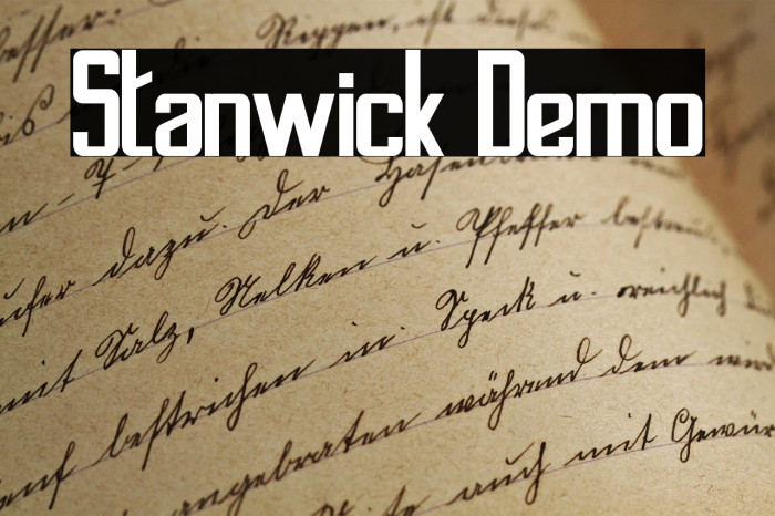 Stanwick Demo Example 2