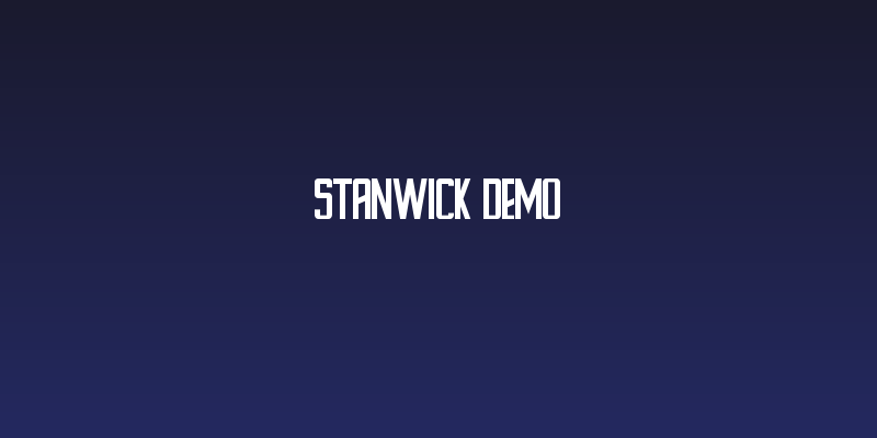 Stanwick Demo Social Header