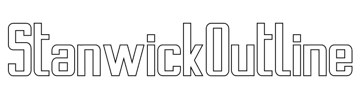 Stanwick Outline  フリーフォントのダウンロード