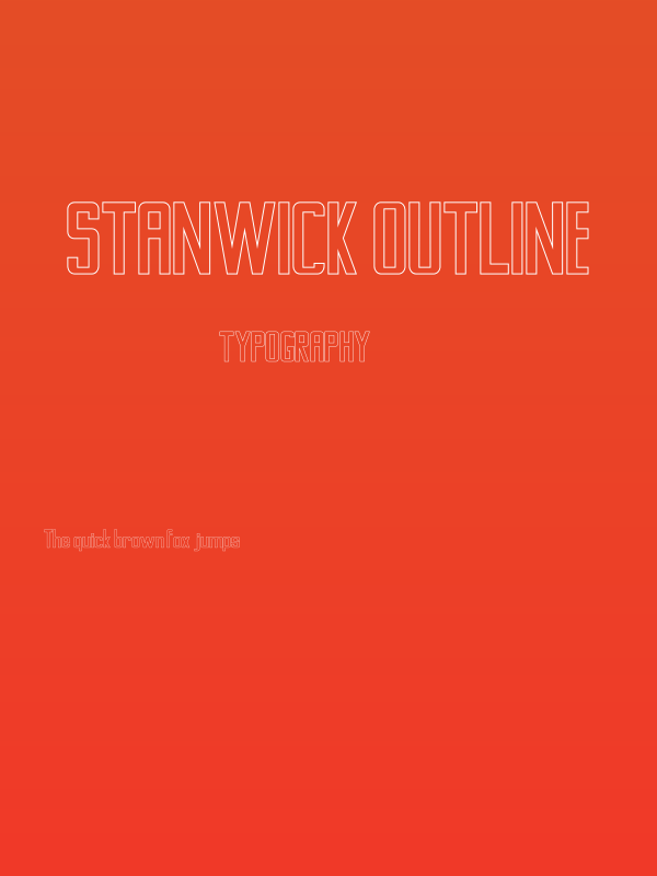 Stanwick Outline Poster