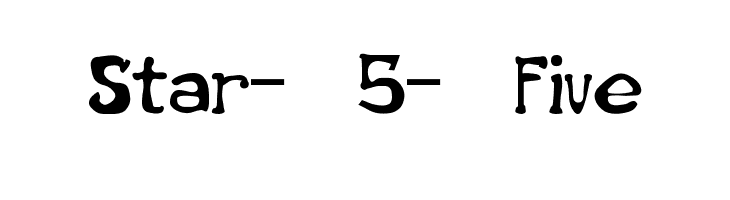 Star-5-Five  Free Fonts Download