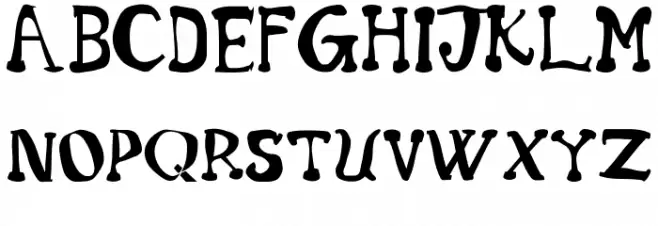 Star-5-Five Schriftart Groß