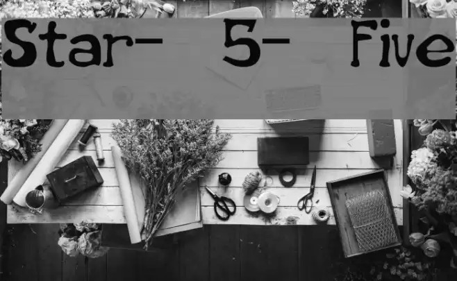 Star-5-Five Font examples