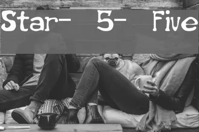 Star-5-Five Font examples