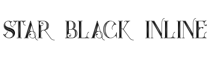 Star Black Inline  Descarca Fonturi Gratis