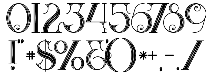 Star Black Inline Font OTHER CHARS