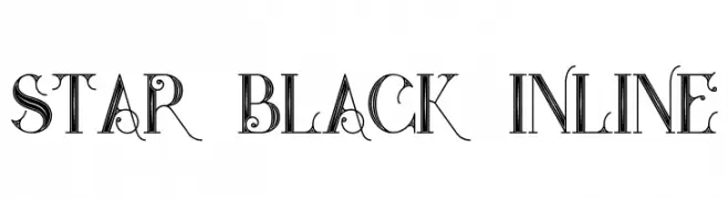 Star Black Inline  font caratteri gratis