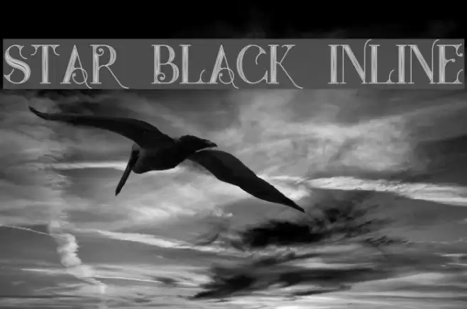 Star Black Inline Font examples