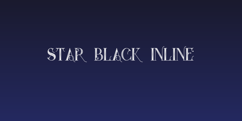 Star Black Inline Social Header