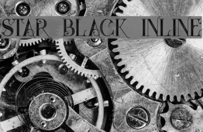 Star Black Inline Font examples