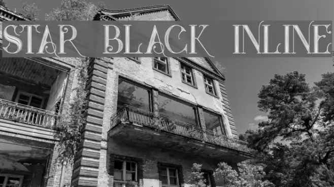 Star Black Inline Font examples
