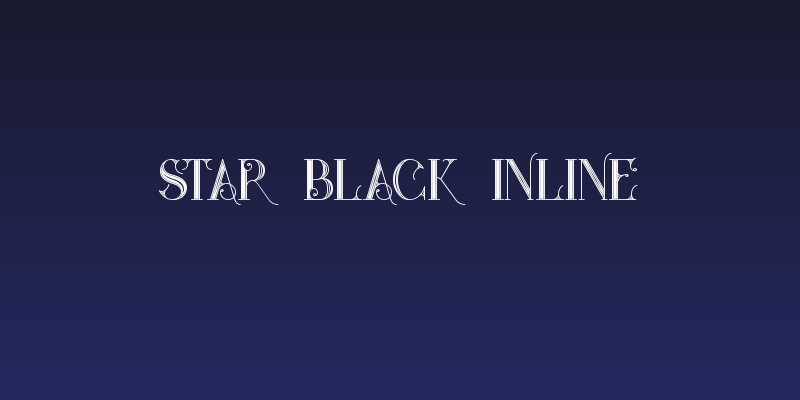 Star Black Inline Social Header