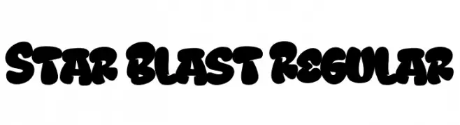 Star Blast Regular  नि: शुल्क फ़ॉन्ट्स डाउनलोड