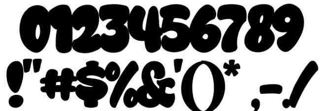 Star Blast Regular Font OTHER CHARS