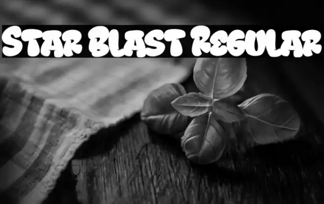 Star Blast Regular Font examples