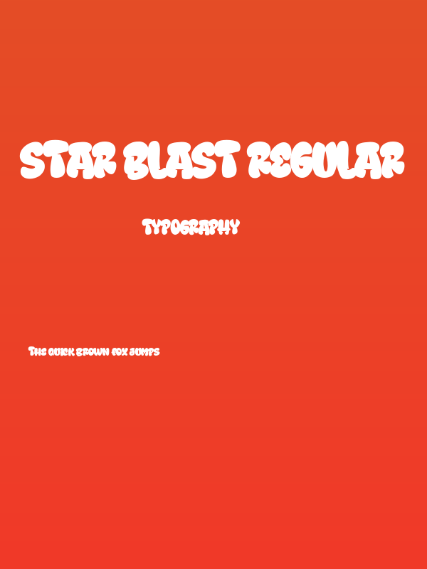 Star Blast Regular Poster
