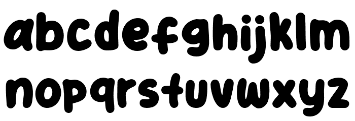 Star Cartoon Font Litere mici