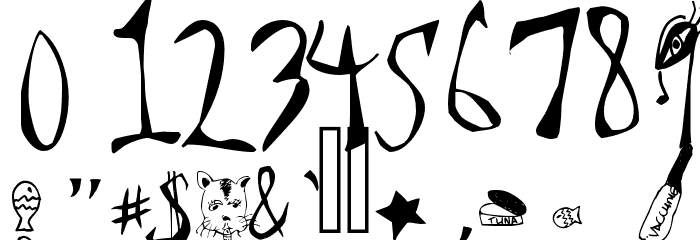 Star Cat Font OTHER CHARS