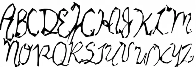 Star Cat Schriftart Groß