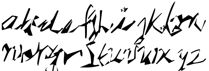 Star Cat Font LOWERCASE