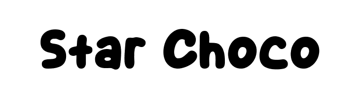 Star Choco  नि: शुल्क फ़ॉन्ट्स डाउनलोड
