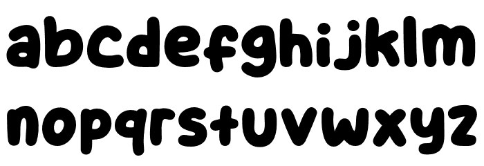 Star Choco Font LOWERCASE