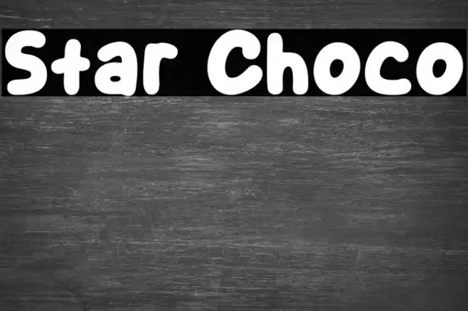 Star Choco Font examples