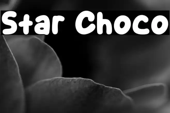 Star Choco Font examples