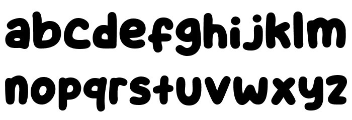 Star Choco Font LOWERCASE