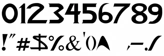 Star-Cine Font OTHER CHARS