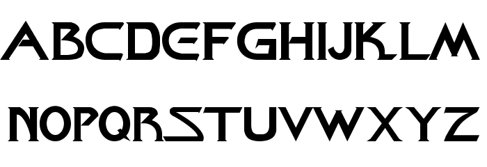 Star-Cine Font LOWERCASE