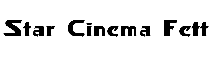 Star Cinema Fett Font