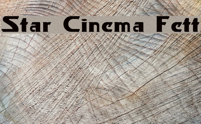 Star Cinema Fett Font examples