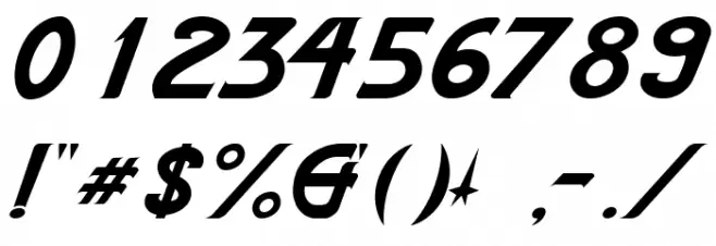 Star-Cinema-Kursiv Font OTHER CHARS