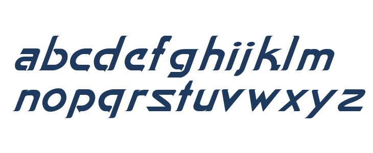 Star-Cinema-Kursiv Lowercase