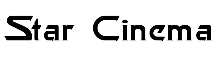 Star Cinema  Frei Schriftart Herunterladen