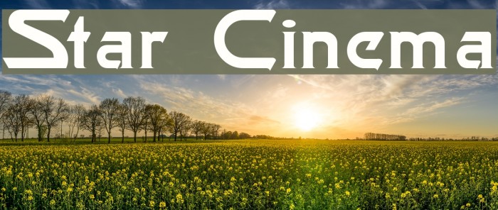 Star Cinema Font examples