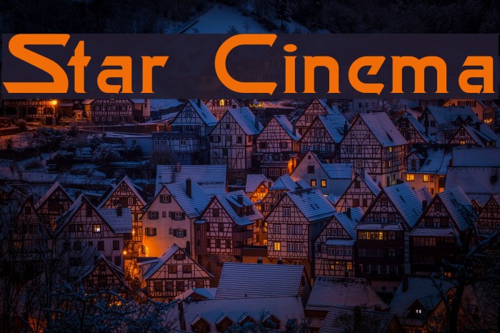 Star Cinema Font examples