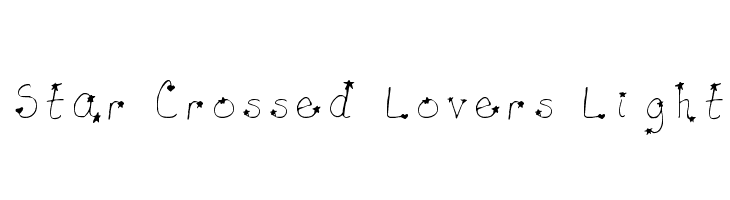 Star-Crossed Lovers Light Font