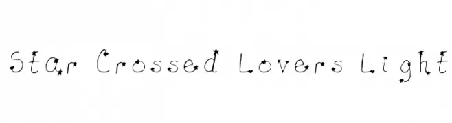 Star-Crossed Lovers Light  नि: शुल्क फ़ॉन्ट्स डाउनलोड