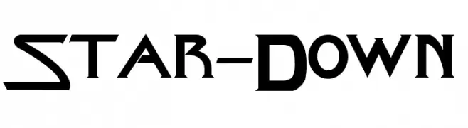 Star-Down  Frei Schriftart Herunterladen
