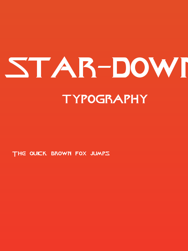 Star-Down Poster