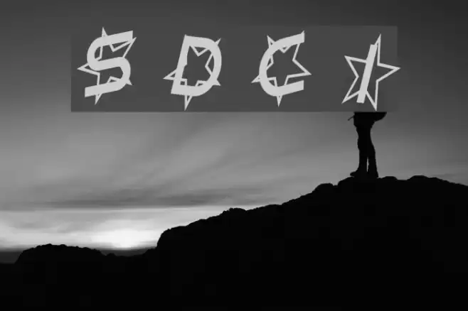 Star Dust Condensed Italic Font examples