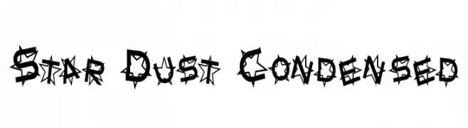 Star Dust Condensed  Fuentes Gratis Descargar