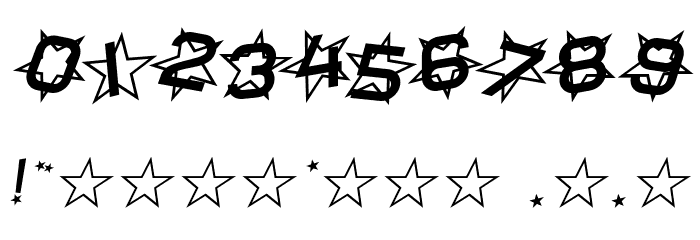 Star Dust Italic Schriftart Anderer Schreiben